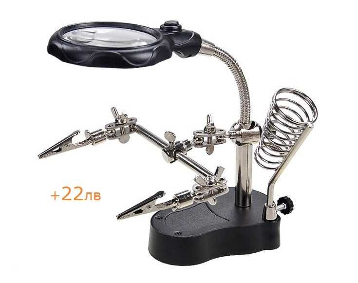 Поялник 80W с електронен терморегулатор 180-500 градуса + накрайници