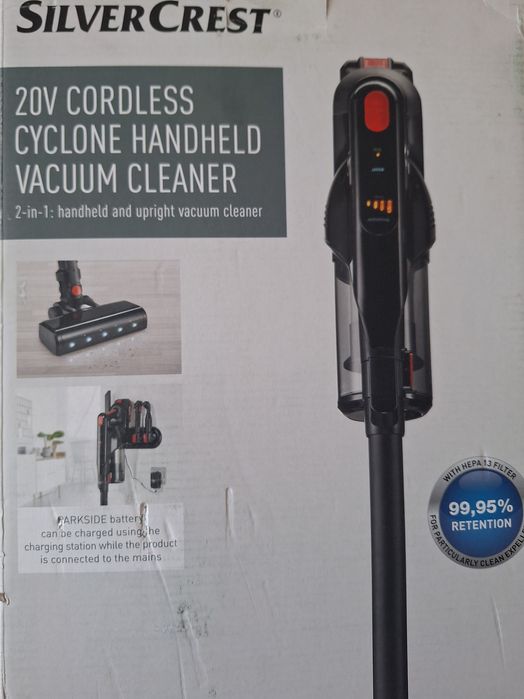 Акумулаторна Прахосмукачка работеща с батерия Парксайд 20В 2в1