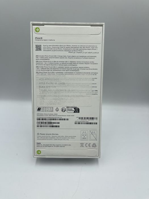 Iphone 16 SIGILAT!! 128Gb/100% Baterie GARANTIE/FACTURA #50577