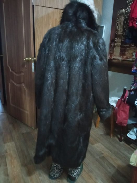 Шуба нутрия длинная