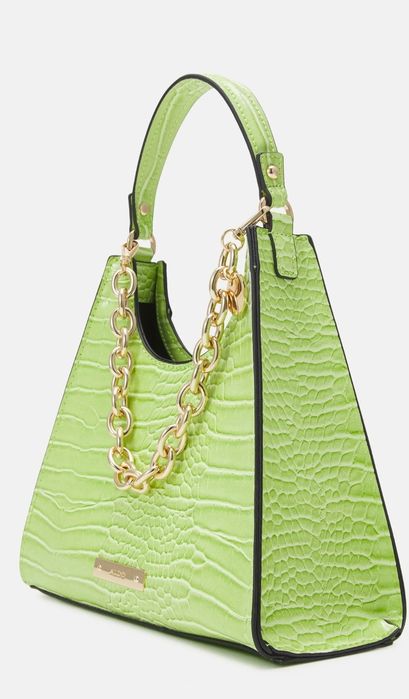Зелена кожена чанта Aldo