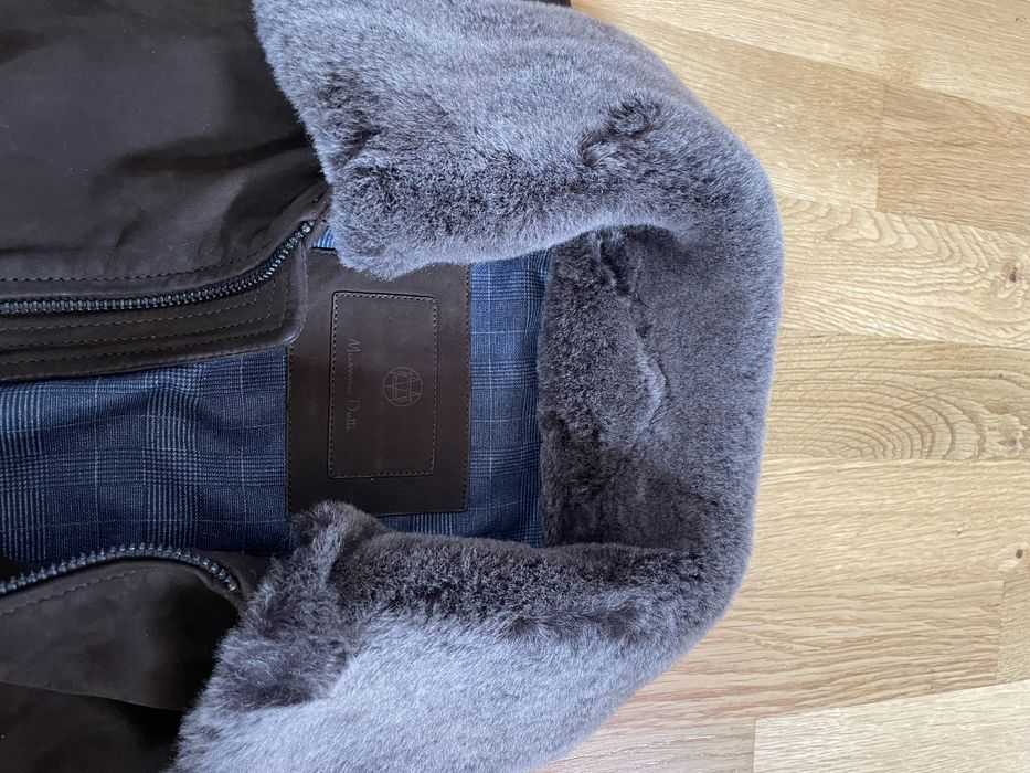 Geacă de piele Massimo Dutti nouă