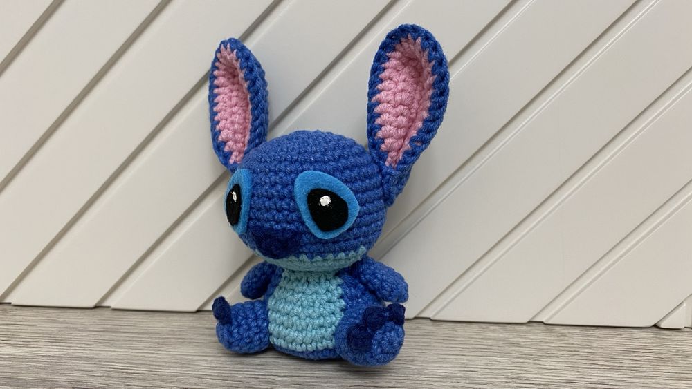 Подарък Стич плюшен от памучена прежда, играчка за деца