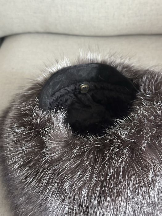 Caciula iarna vulpe argintie Rusia noua