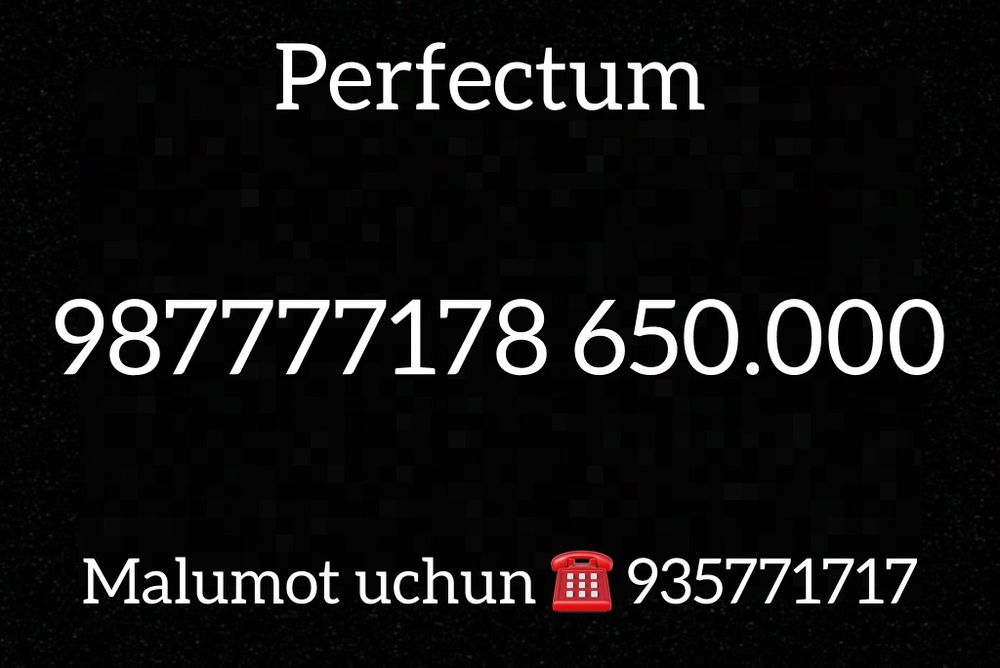 Perfectum nomer Yunusoboda