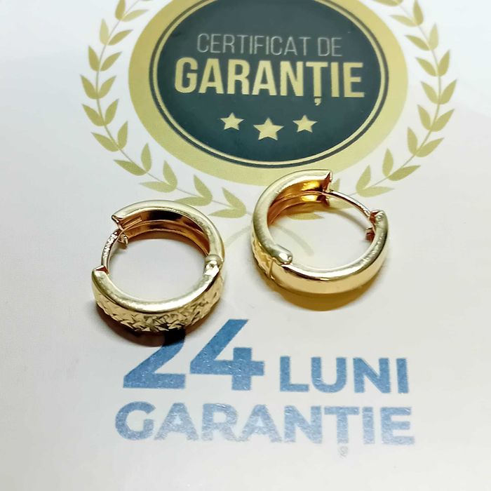 Cercei  aur 14k 1.88 gr (AG4 Dacia b.51895.2)Garantie 2 ani