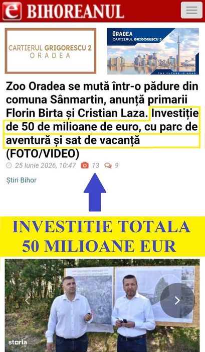 Teren 500 mp în cartierul Grigorescu 3 Oradea