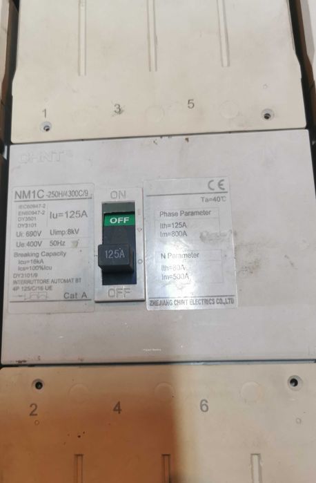 Întrerupător-usol automat ABB clema distribuție