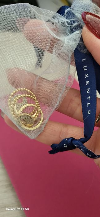 Уникални обици сребро с 18карата позлата