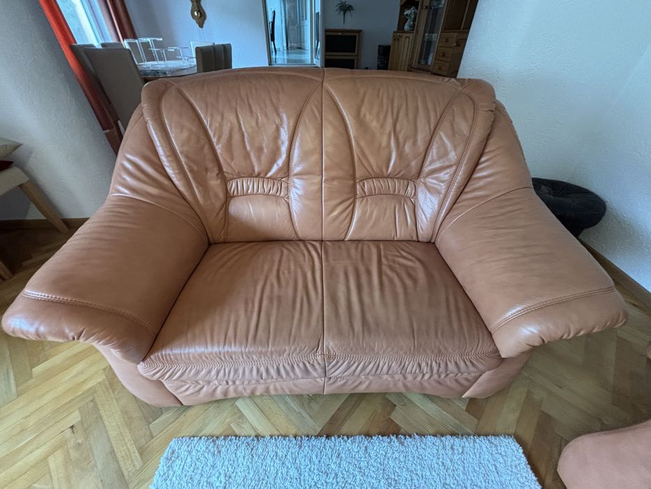 Canapele Piele Culoare Crem de vanzare