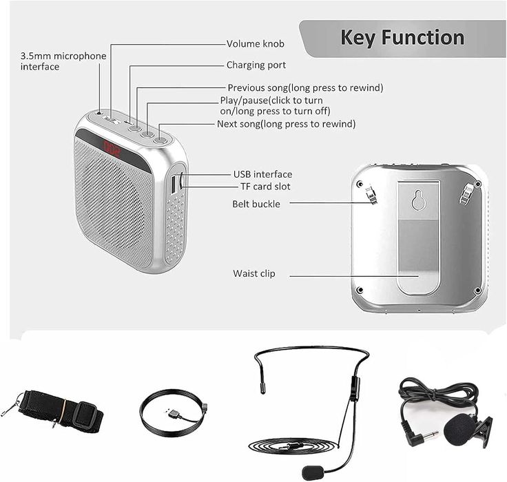 Преносим гласов усилвател YCWF