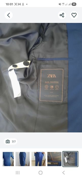 Costum barbat,Zara,marimea S