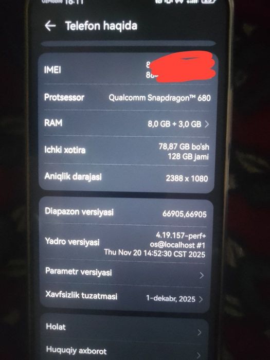 Huawei nova 13i  yangi
