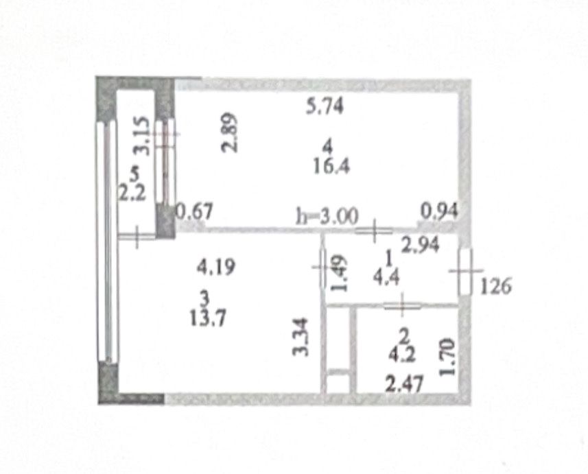 1 комнатная квартира