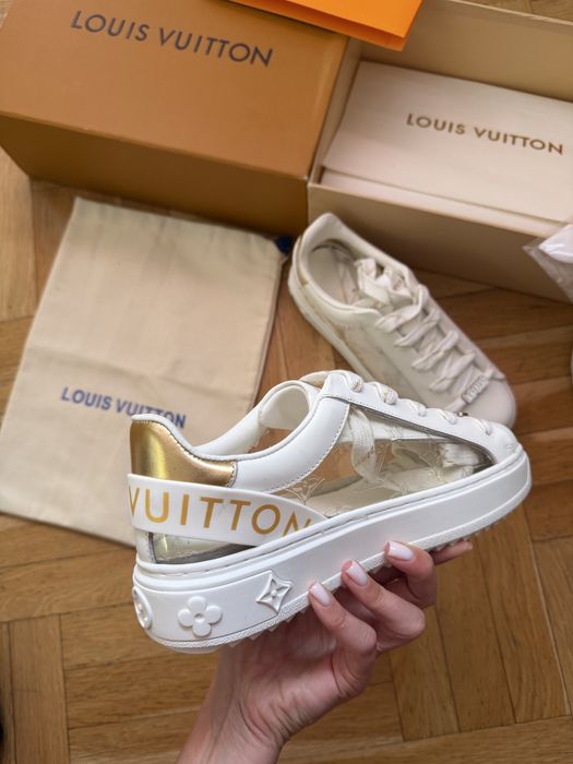 Louis Vuitton бели кецове обувки