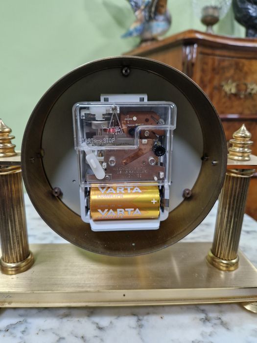 Рядък антикварен колекционерски немски настолен часовник Shcatz