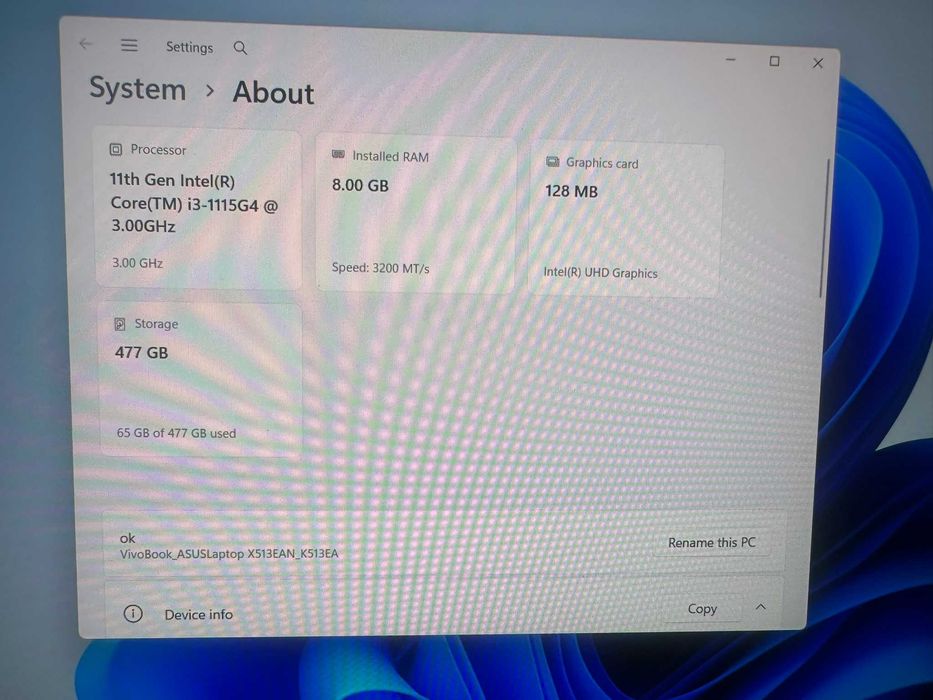 asus vivobook i3 fata spate lateral deosebit frumos elegant cochet