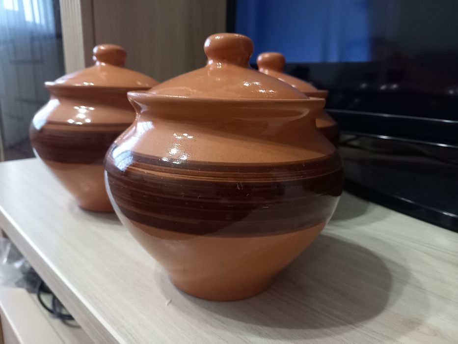 Горшочки новые 5 шт