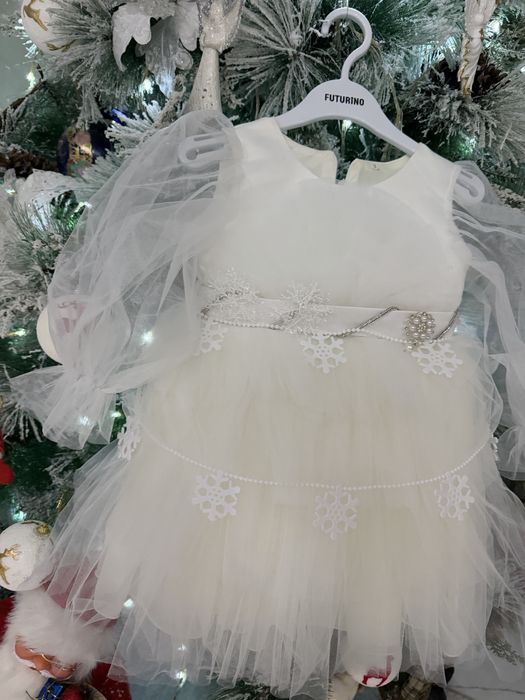 Детское платье снежинка