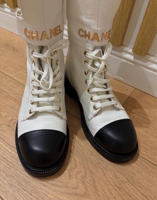 Ghete Chanel piele naturală