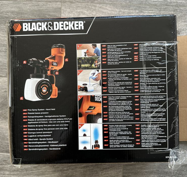Pistol Pulverizare Fina Black+Decker HVLP200 400W 1200ml