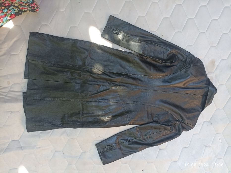 Женский кожаный плащ S 44-46р