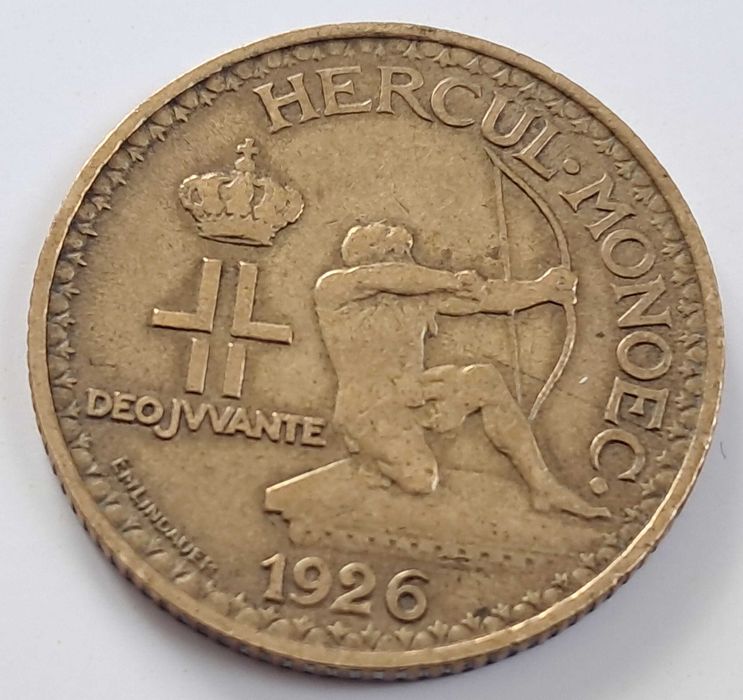 Monaco, 1 Franc 1926, Louis II