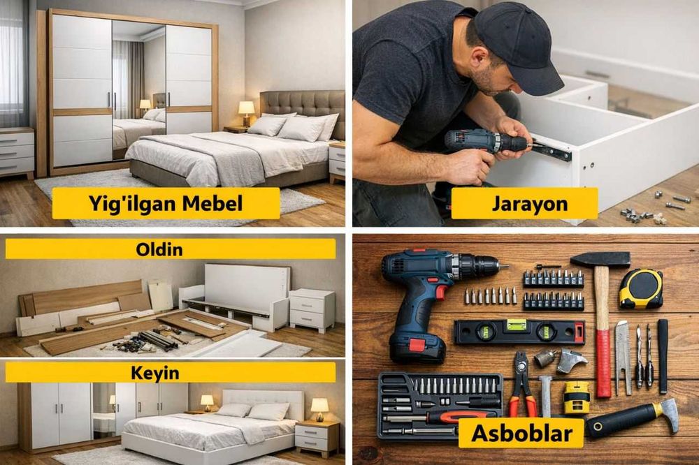 Mebelni yechib yigʻish.