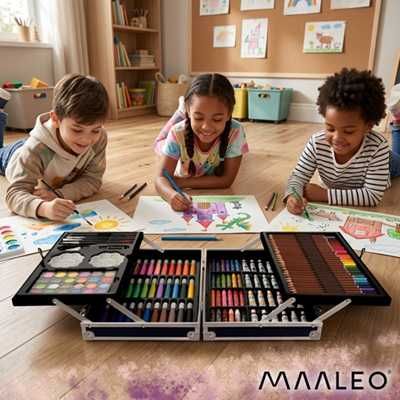 Комплект за рисуване в куфар Maaleo от 145 части