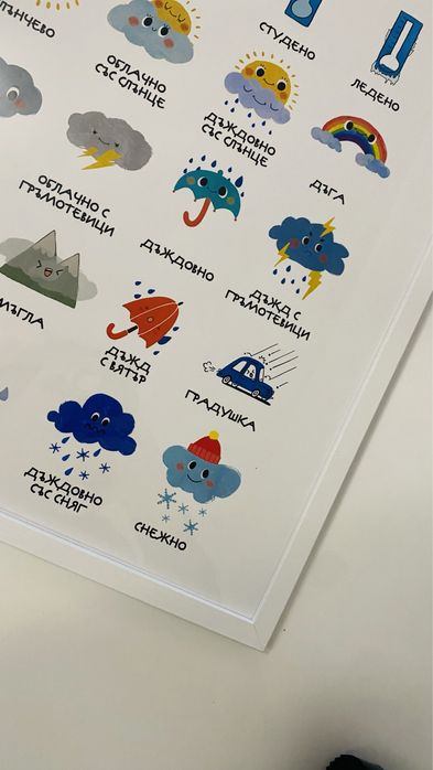 Монтесори постери - Времето