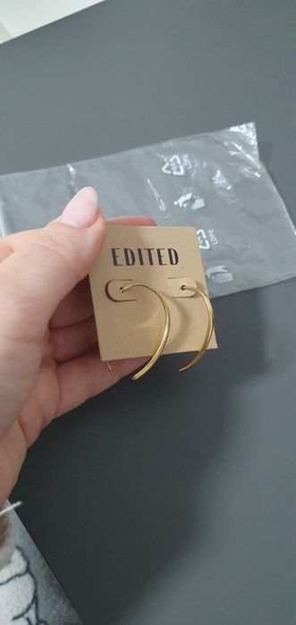 Сребърни обеци с позлата EDITED нови