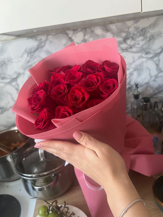 Букет роз 15 роз небольшой букетик