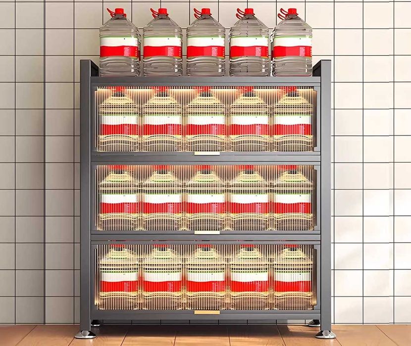 Кухонный шкаф с прозрачной дверцей/Шкаф для посуды, продуктов