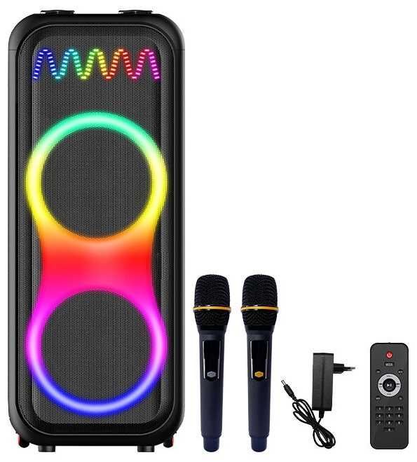 RGB Boxă portabilă 100 W cu 2 microfoanele JBL PartyBox sistem audio SING-E ZQS10212 pentru Karaoke