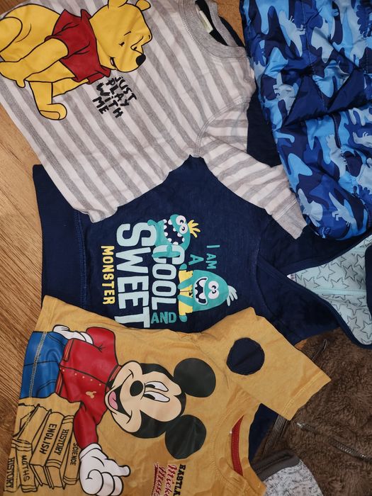 Нови дрешки за момче с мики маус, мечо пух и др. 68- 74 размер