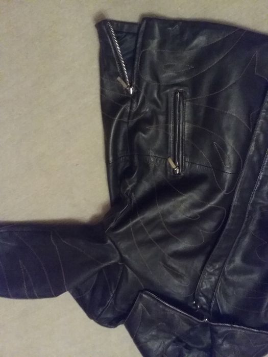 Haina de dama din piele naturala