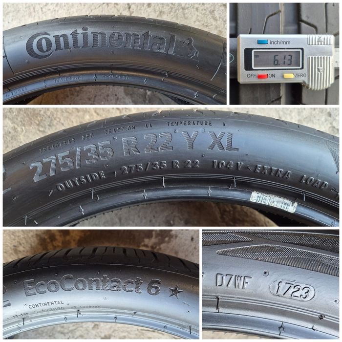 O bucată 275/35 R22 vară - una Michelin Continental