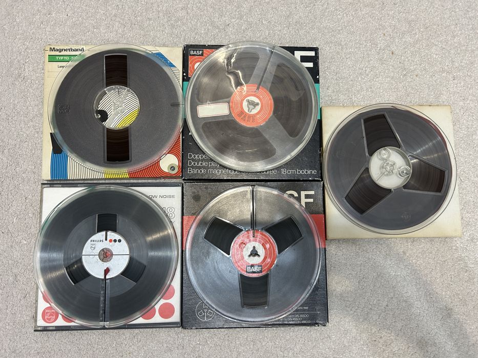 Lot 5 benzi magnetofon 18cm