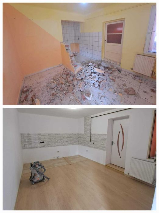 Renovare/finisaje interioare, aplicare vopsea cu efecte decorative