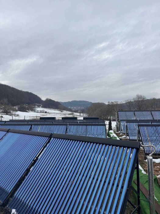 Colectoare solare tuburi vidate 24 / 30 tuburi – sistem mare