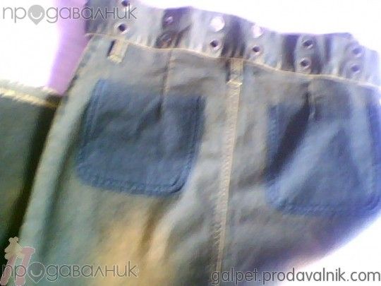 дънкова пола в кафяво плюс бонус