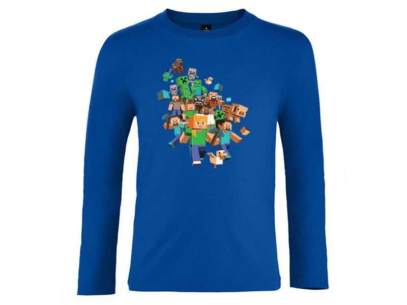 Тениски с дълъг ръкав Minecraft 3 модела
