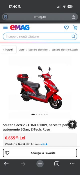 Scuter Electric ZT 36B 1800W