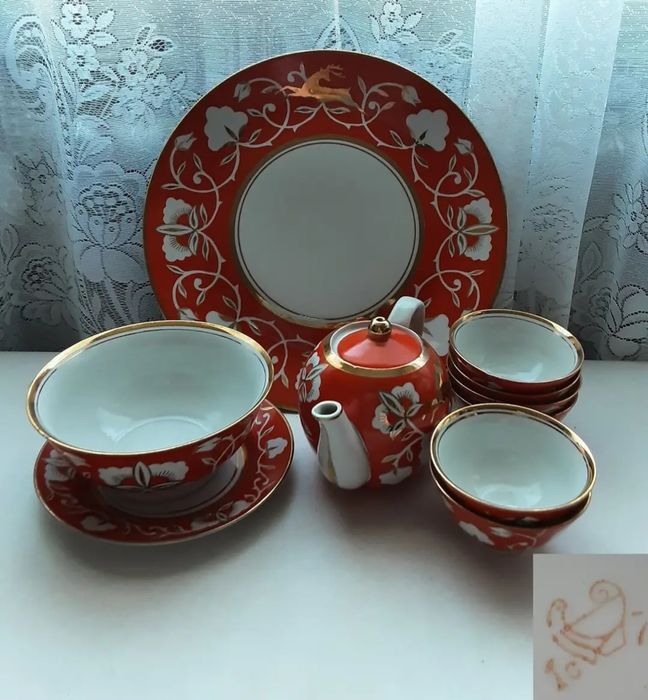 Золотой олень чайный набор