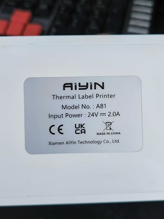 Термопринтер AiYin A70 Bluetooth/USB белый