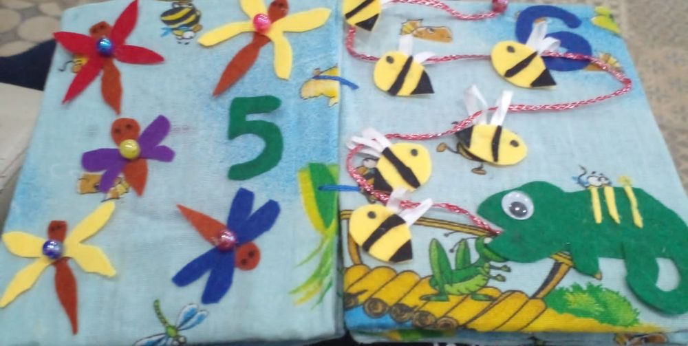Развивающая книга из фетра