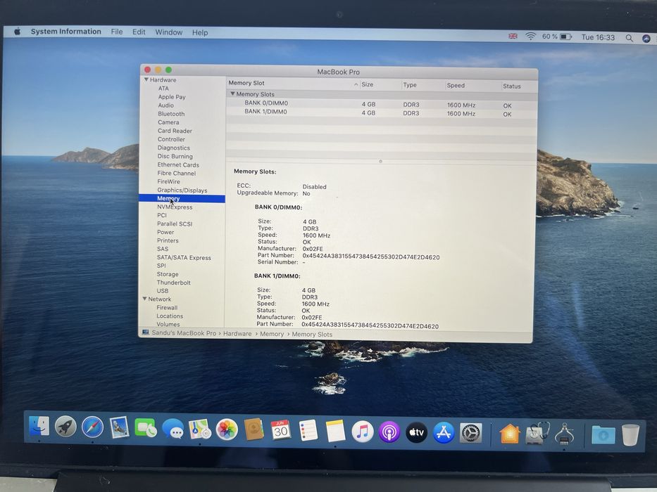 MacBook Pro 13 Retina (A1425) – Intel Core i5 / 8GB RAM / 128GB SSD