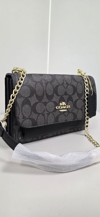 Geanta medie neagra coach