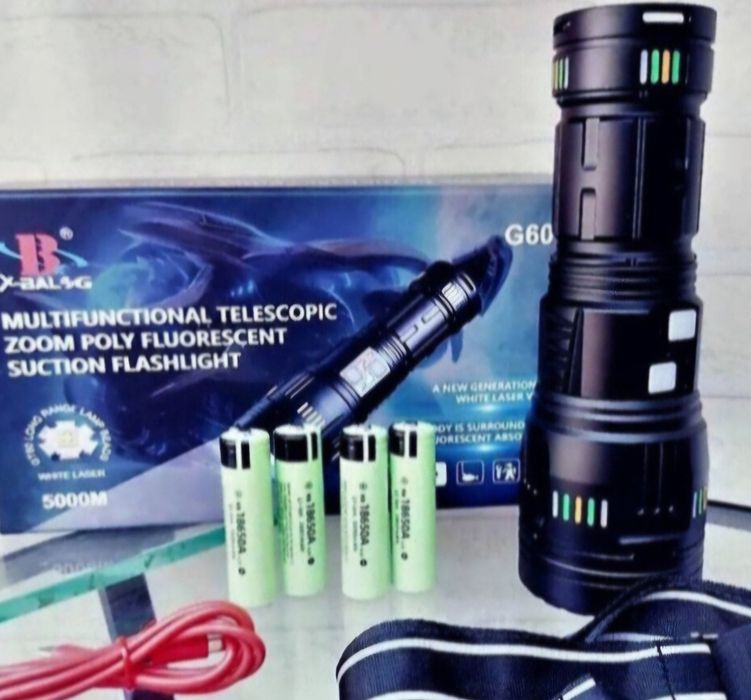 Повербанк-мощный фонарь 2 в 1