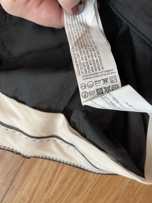 Черен прав панталон MANGO